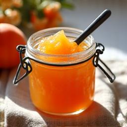 Pot de confiture artisanale d'abricots de Provence